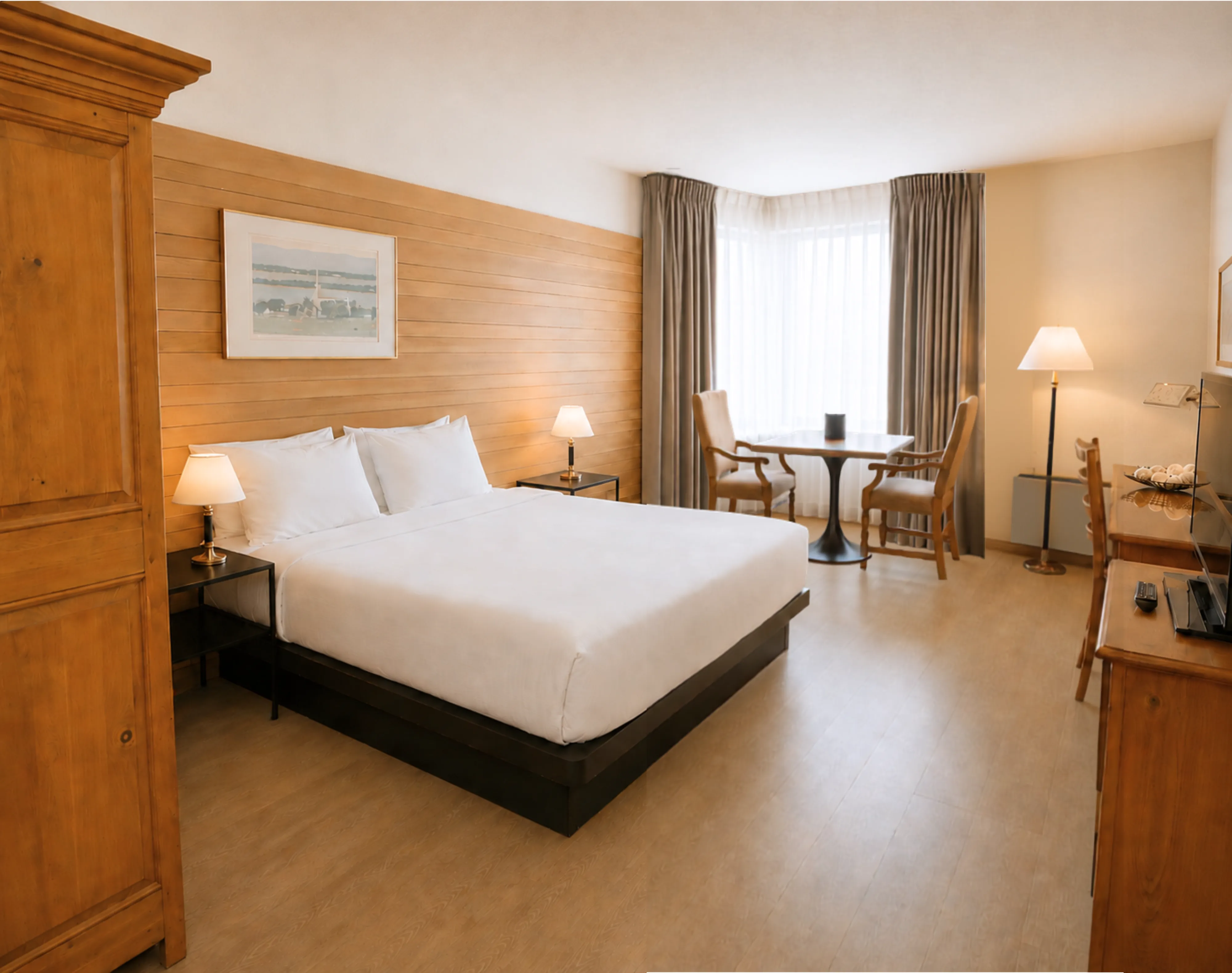 Hôtels Gouverneur Rimouski Confort 1 Tres Grand Lit Chambre Accessible Vue Ensemble Fenetre